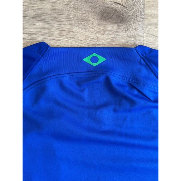 Nike Brazil Futbol CBF away Jersey 2022-2023 World Cup Men’s Large Cheetah Blue - Picture 10 of 11
